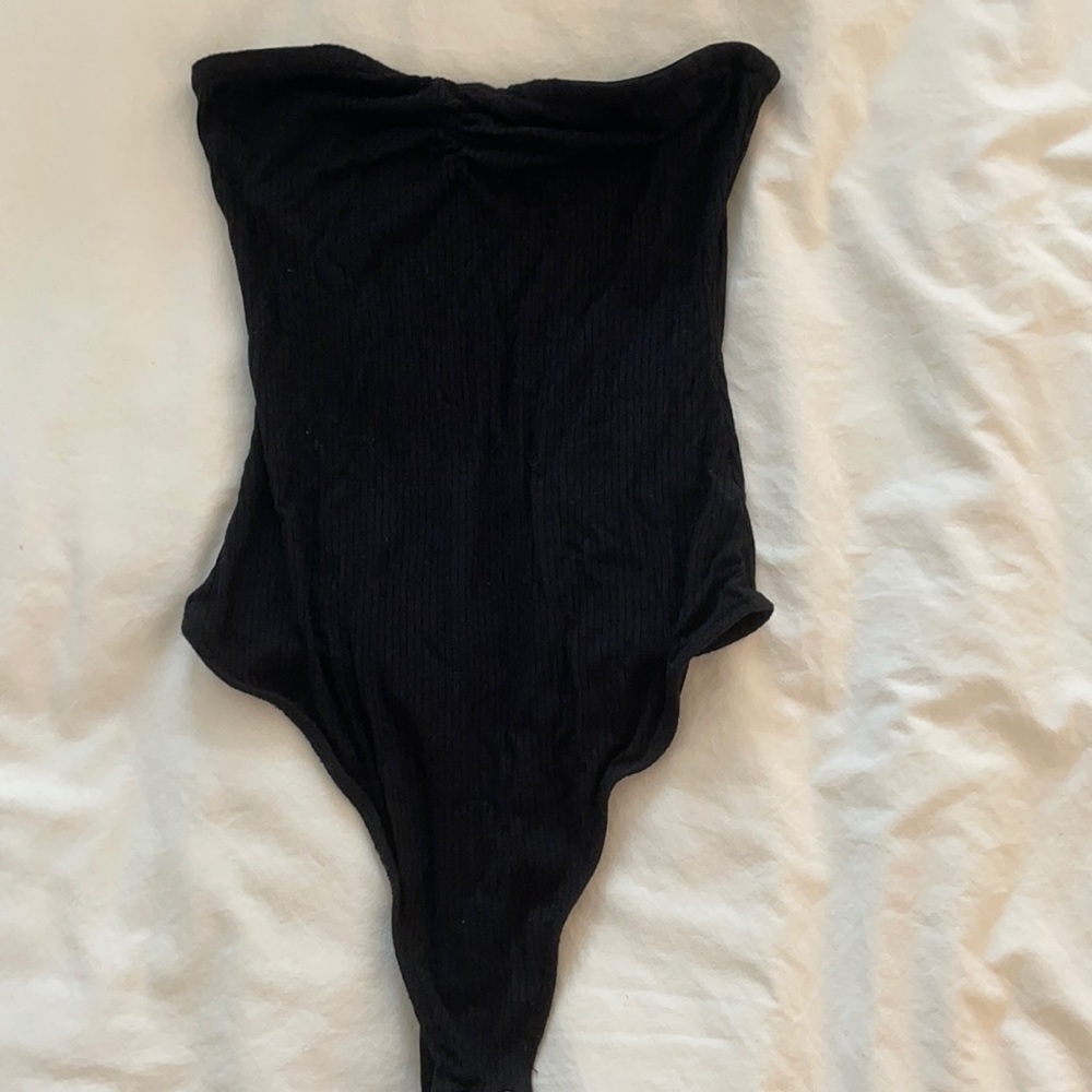 Forever 21 strapless black bodysuit